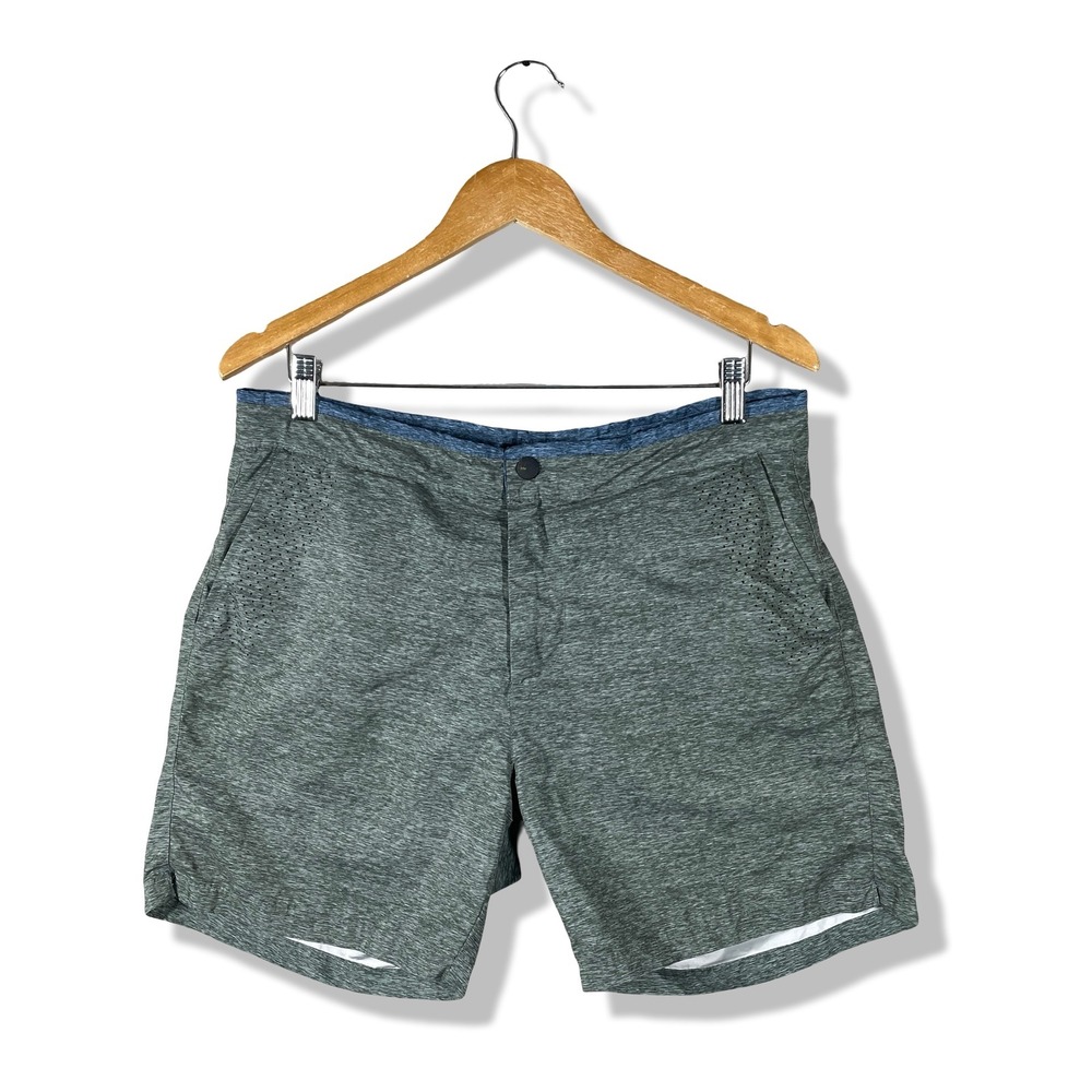 Scotch & Soda Swim Shorts Mens 32 Green Heathered Coastal Beach Surf Gorpcore
